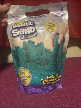 Shimmer Twinkly Teal Sparkle Kinetic Sand - 2lbs